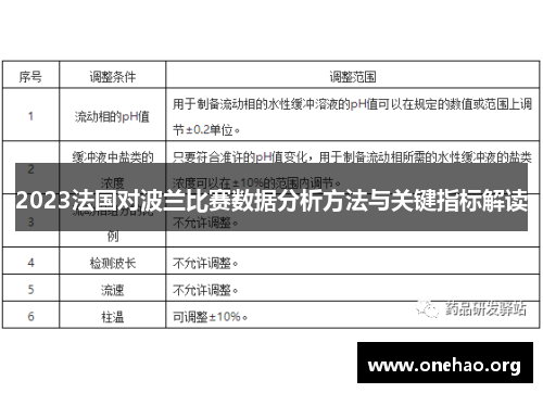 2023法国对波兰比赛数据分析方法与关键指标解读 2023法国对波兰比赛数据分析方法与关键指标解读